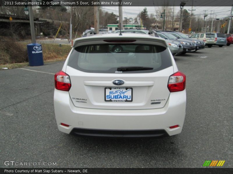 Satin White Pearl / Ivory 2013 Subaru Impreza 2.0i Sport Premium 5 Door