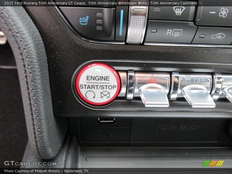 Controls of 2015 Mustang 50th Anniversary GT Coupe