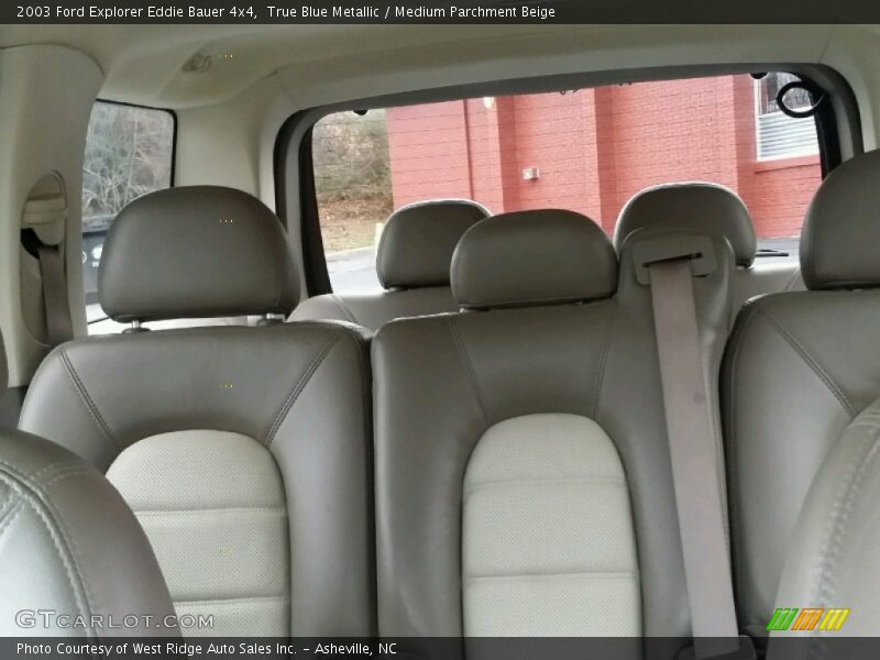 True Blue Metallic / Medium Parchment Beige 2003 Ford Explorer Eddie Bauer 4x4