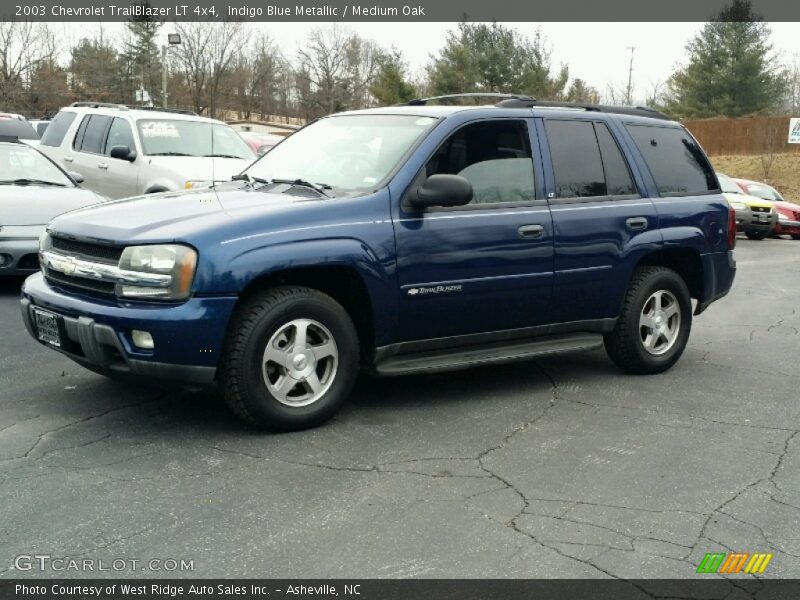 Indigo Blue Metallic / Medium Oak 2003 Chevrolet TrailBlazer LT 4x4