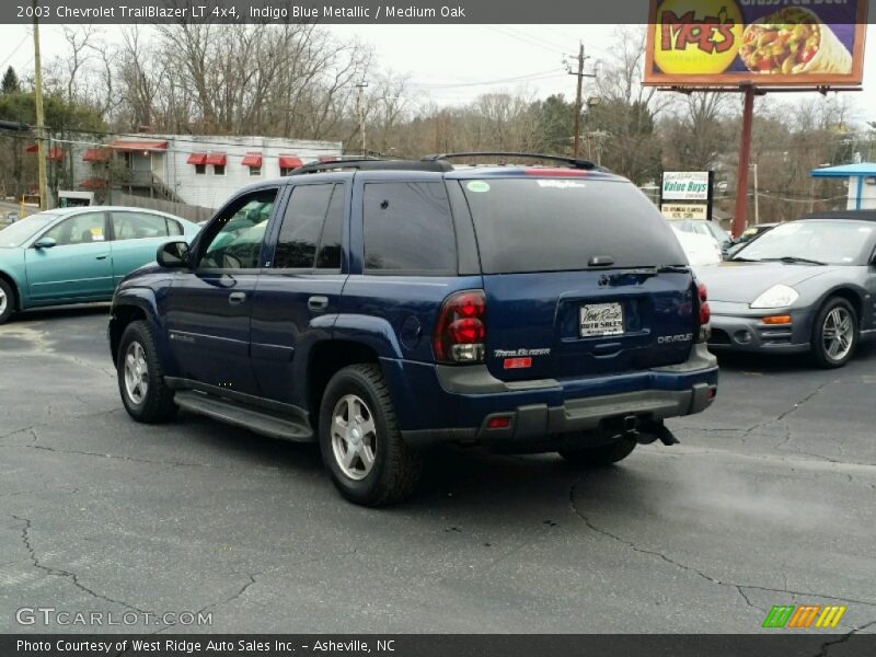 Indigo Blue Metallic / Medium Oak 2003 Chevrolet TrailBlazer LT 4x4