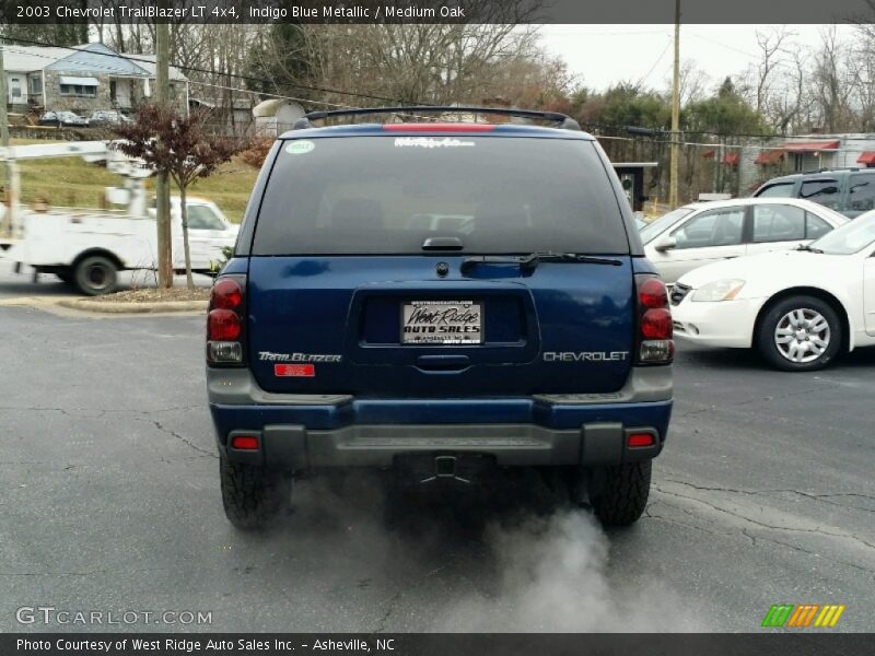 Indigo Blue Metallic / Medium Oak 2003 Chevrolet TrailBlazer LT 4x4
