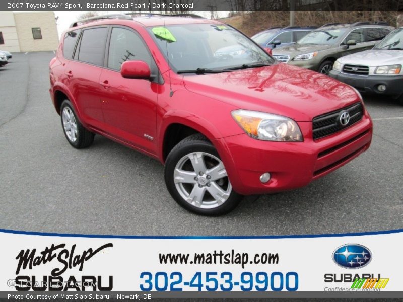 Barcelona Red Pearl / Dark Charcoal 2007 Toyota RAV4 Sport