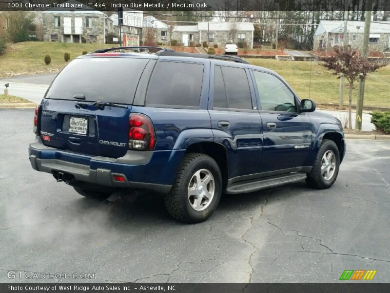 Indigo Blue Metallic / Medium Oak 2003 Chevrolet TrailBlazer LT 4x4