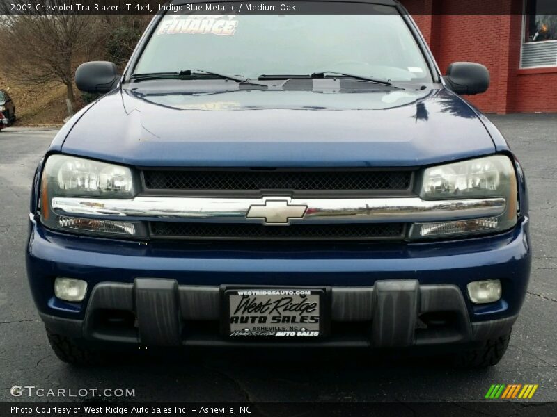 Indigo Blue Metallic / Medium Oak 2003 Chevrolet TrailBlazer LT 4x4