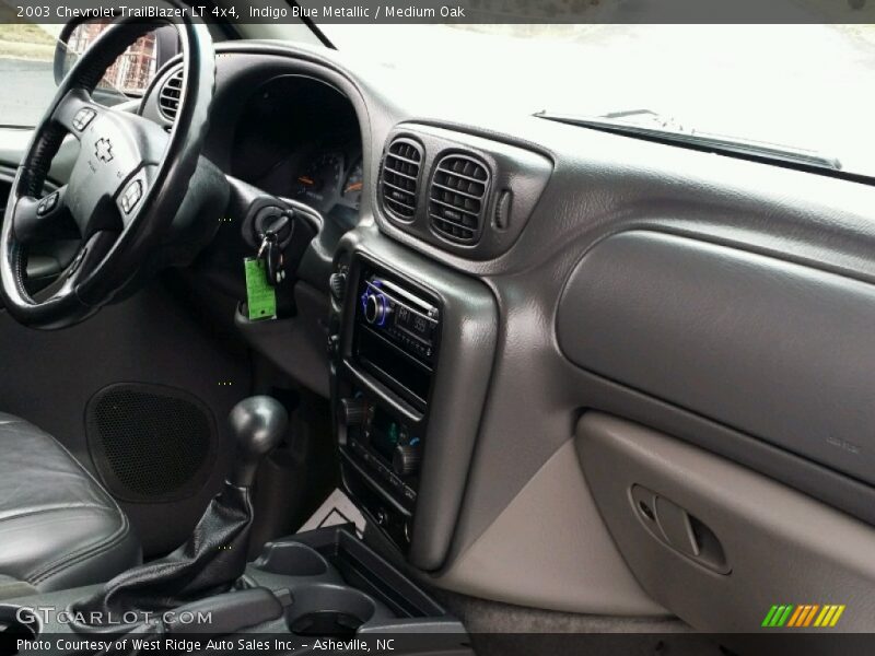 Indigo Blue Metallic / Medium Oak 2003 Chevrolet TrailBlazer LT 4x4
