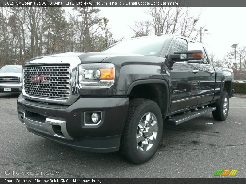 Iridium Metallic / Denali Cocoa/Light Cashmere 2015 GMC Sierra 3500HD Denali Crew Cab 4x4