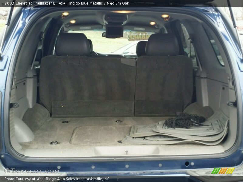 Indigo Blue Metallic / Medium Oak 2003 Chevrolet TrailBlazer LT 4x4