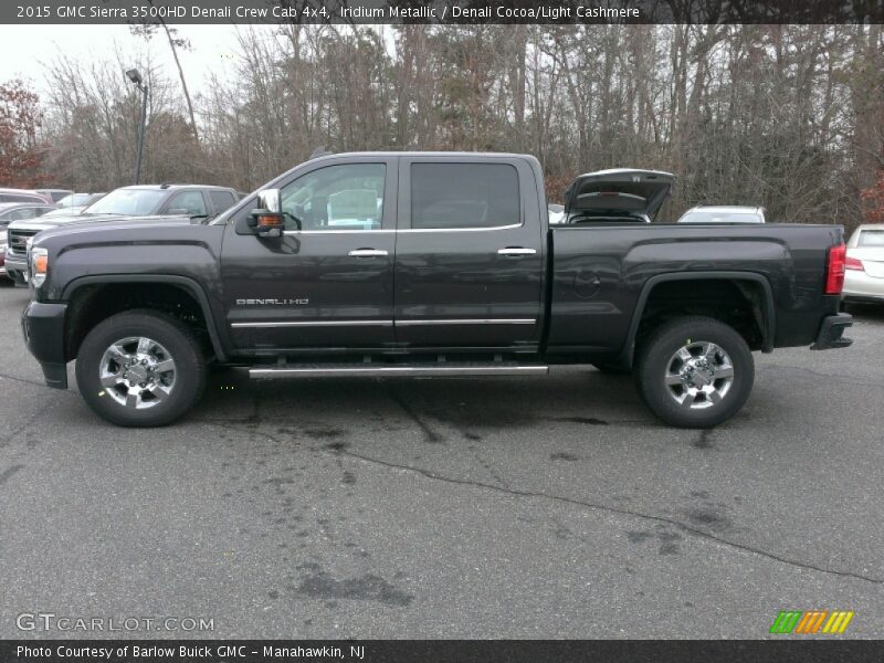 Iridium Metallic / Denali Cocoa/Light Cashmere 2015 GMC Sierra 3500HD Denali Crew Cab 4x4