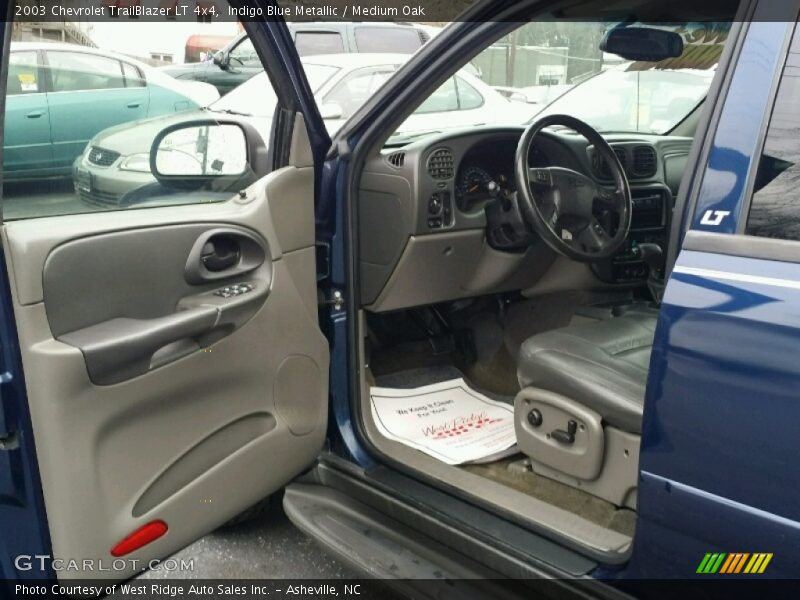 Indigo Blue Metallic / Medium Oak 2003 Chevrolet TrailBlazer LT 4x4