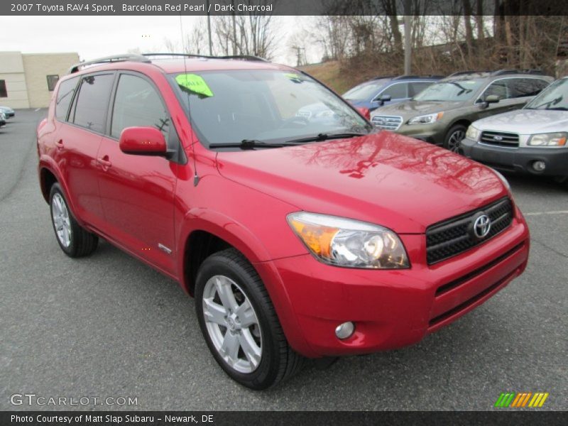 Barcelona Red Pearl / Dark Charcoal 2007 Toyota RAV4 Sport