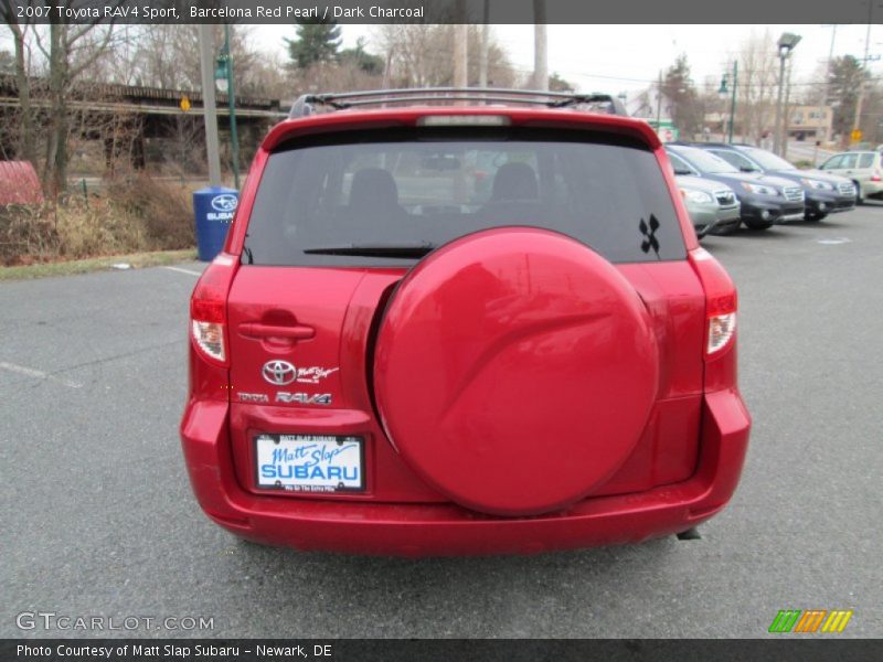 Barcelona Red Pearl / Dark Charcoal 2007 Toyota RAV4 Sport