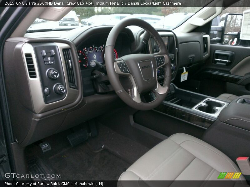 Iridium Metallic / Denali Cocoa/Light Cashmere 2015 GMC Sierra 3500HD Denali Crew Cab 4x4