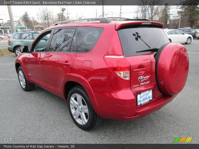 Barcelona Red Pearl / Dark Charcoal 2007 Toyota RAV4 Sport