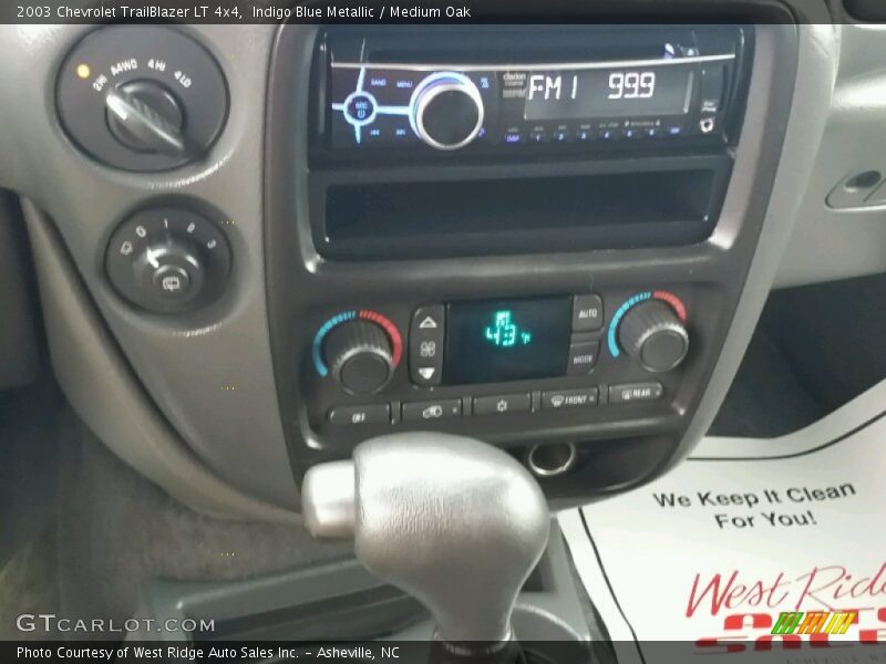 Indigo Blue Metallic / Medium Oak 2003 Chevrolet TrailBlazer LT 4x4