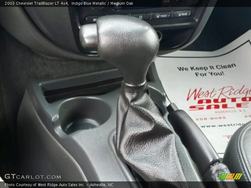 Indigo Blue Metallic / Medium Oak 2003 Chevrolet TrailBlazer LT 4x4
