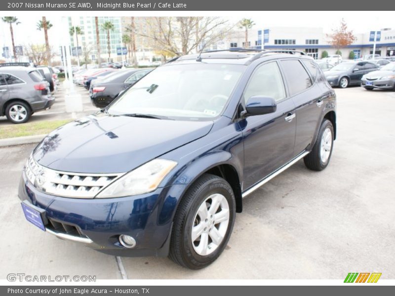 Midnight Blue Pearl / Cafe Latte 2007 Nissan Murano SE AWD