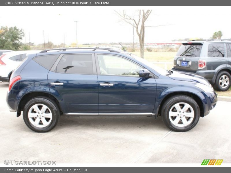 Midnight Blue Pearl / Cafe Latte 2007 Nissan Murano SE AWD