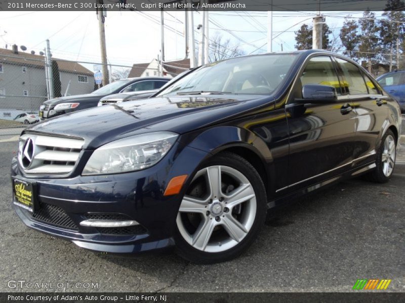 Capri Blue Metallic / Almond/Mocha 2011 Mercedes-Benz C 300 Luxury 4Matic