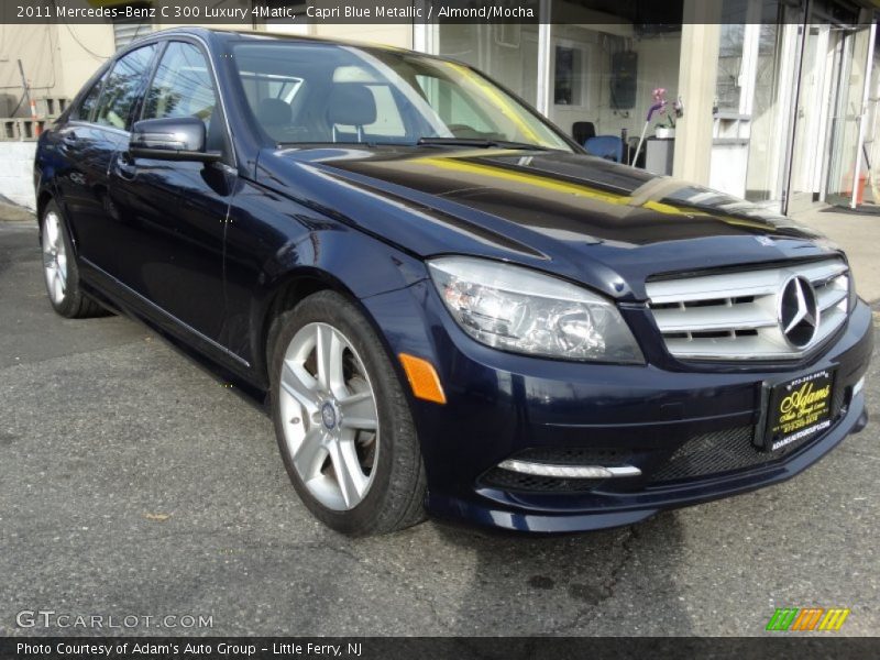 Capri Blue Metallic / Almond/Mocha 2011 Mercedes-Benz C 300 Luxury 4Matic