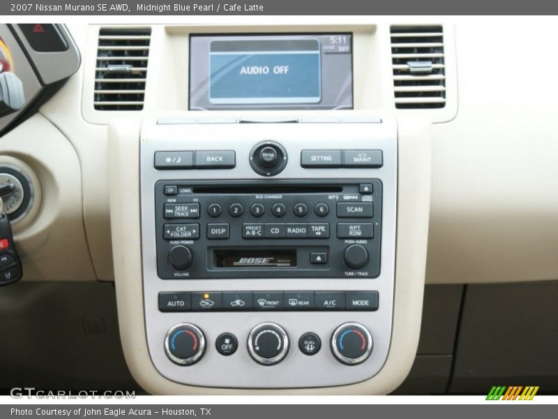 Midnight Blue Pearl / Cafe Latte 2007 Nissan Murano SE AWD