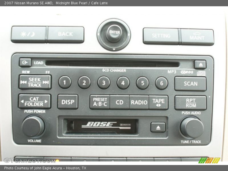 Midnight Blue Pearl / Cafe Latte 2007 Nissan Murano SE AWD