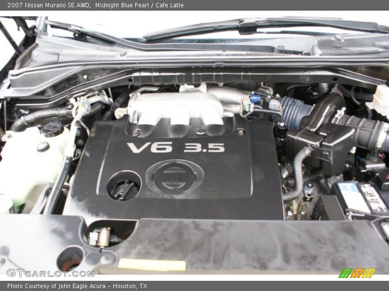 Midnight Blue Pearl / Cafe Latte 2007 Nissan Murano SE AWD