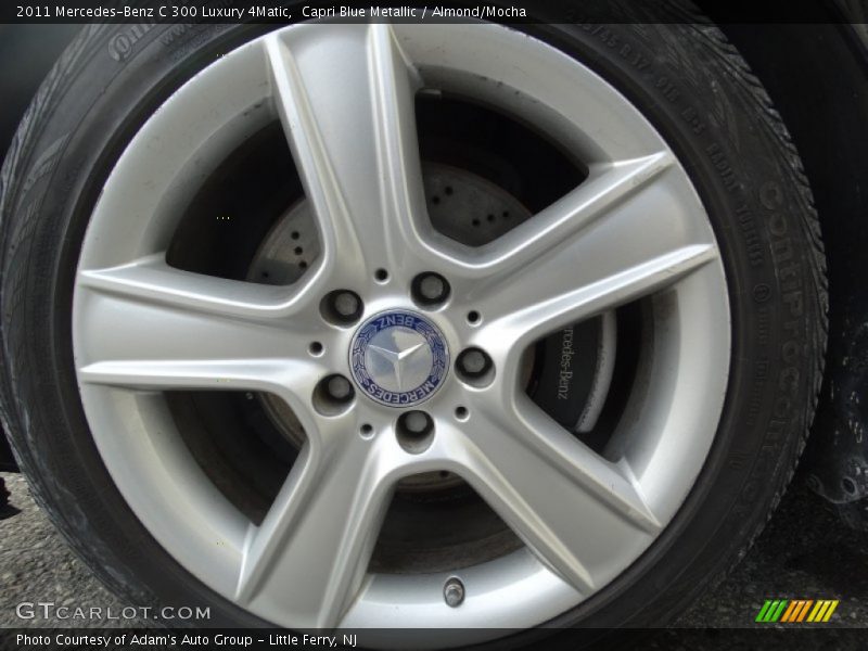 Capri Blue Metallic / Almond/Mocha 2011 Mercedes-Benz C 300 Luxury 4Matic