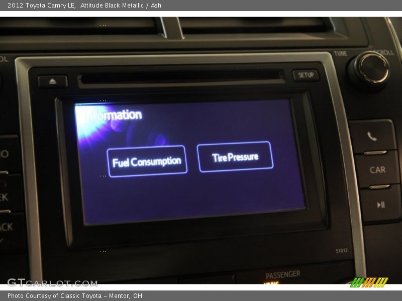 Attitude Black Metallic / Ash 2012 Toyota Camry LE