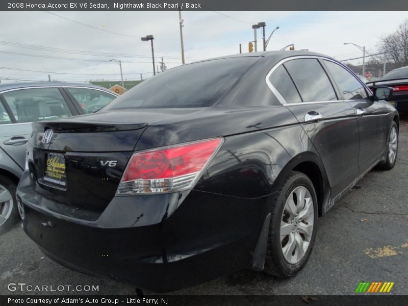 Nighthawk Black Pearl / Black 2008 Honda Accord EX V6 Sedan