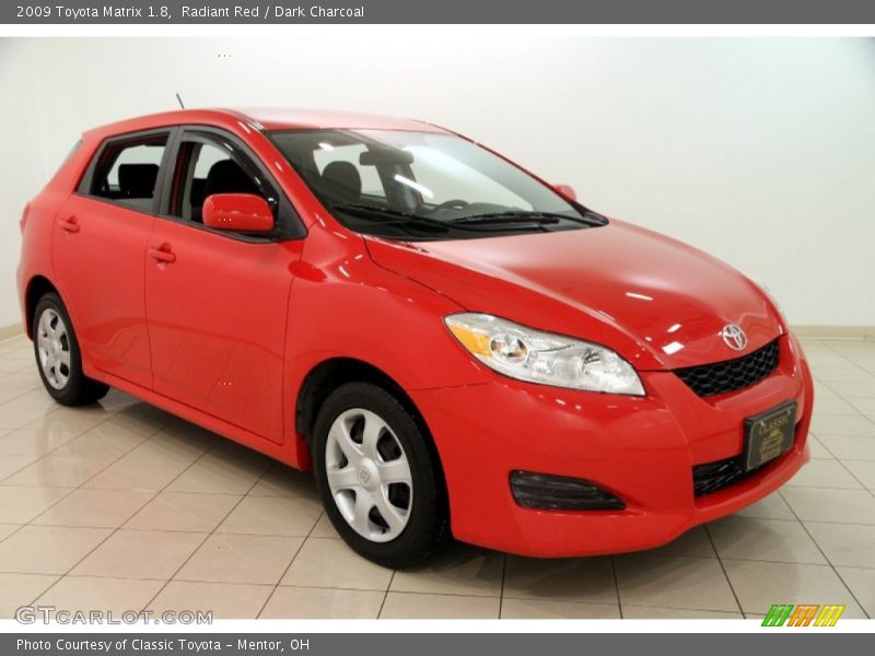 Radiant Red / Dark Charcoal 2009 Toyota Matrix 1.8