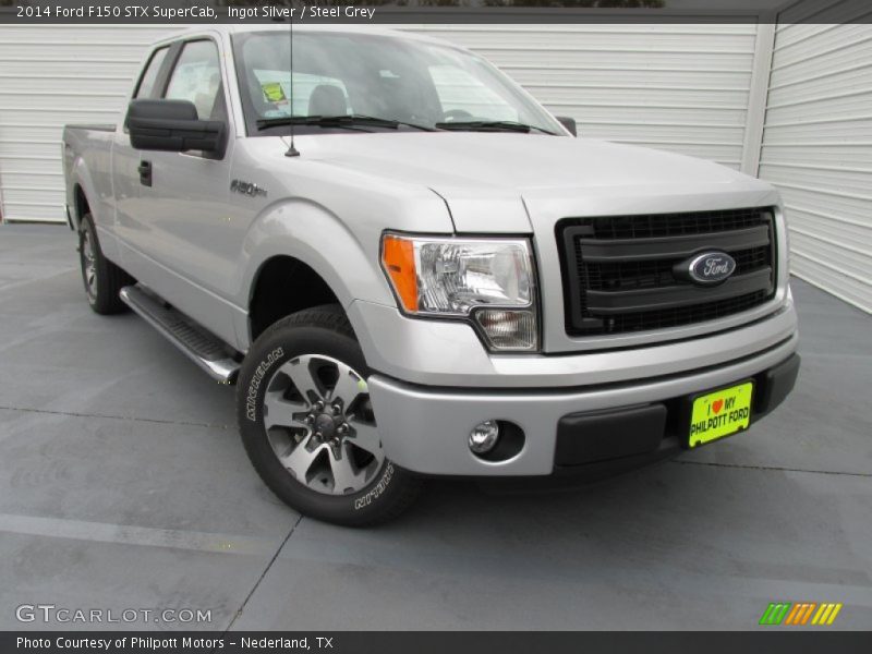 Ingot Silver / Steel Grey 2014 Ford F150 STX SuperCab
