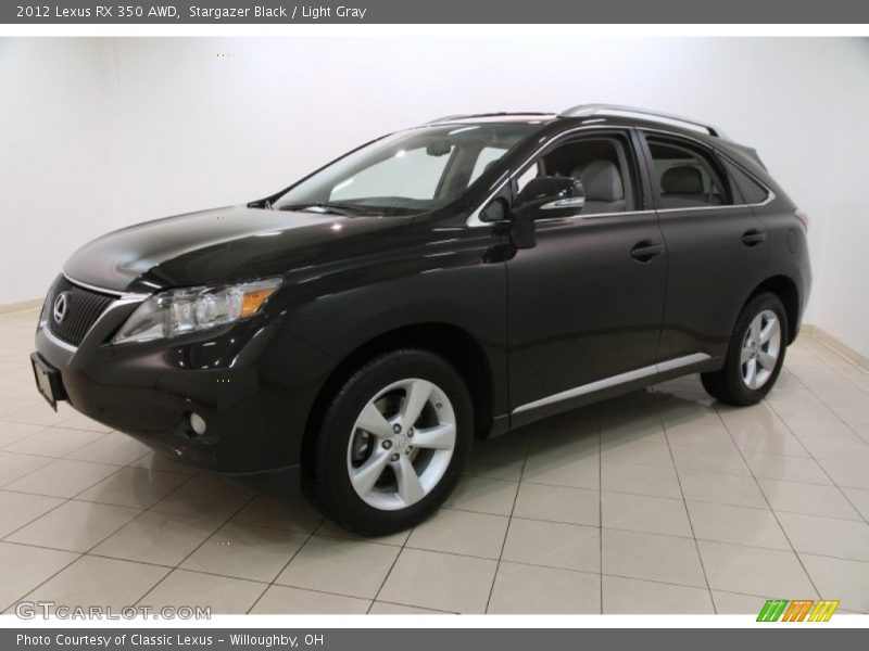 Stargazer Black / Light Gray 2012 Lexus RX 350 AWD