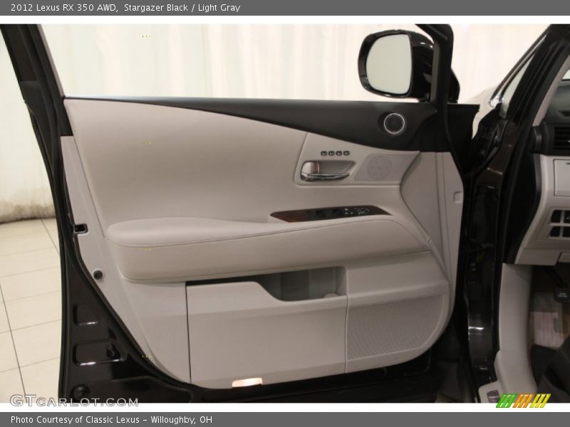 Stargazer Black / Light Gray 2012 Lexus RX 350 AWD