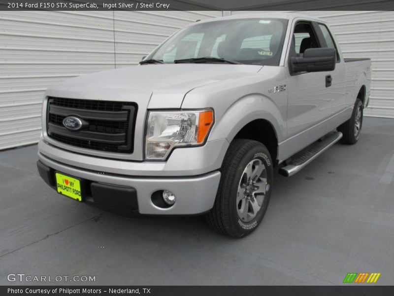 Ingot Silver / Steel Grey 2014 Ford F150 STX SuperCab