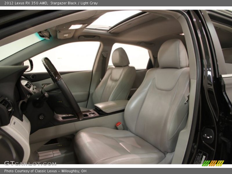 Stargazer Black / Light Gray 2012 Lexus RX 350 AWD