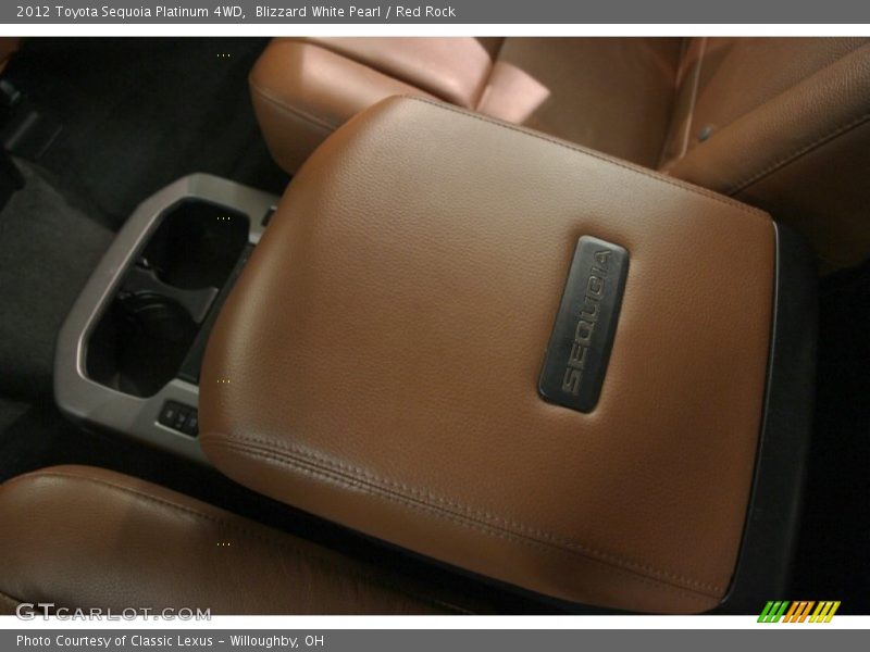 Blizzard White Pearl / Red Rock 2012 Toyota Sequoia Platinum 4WD