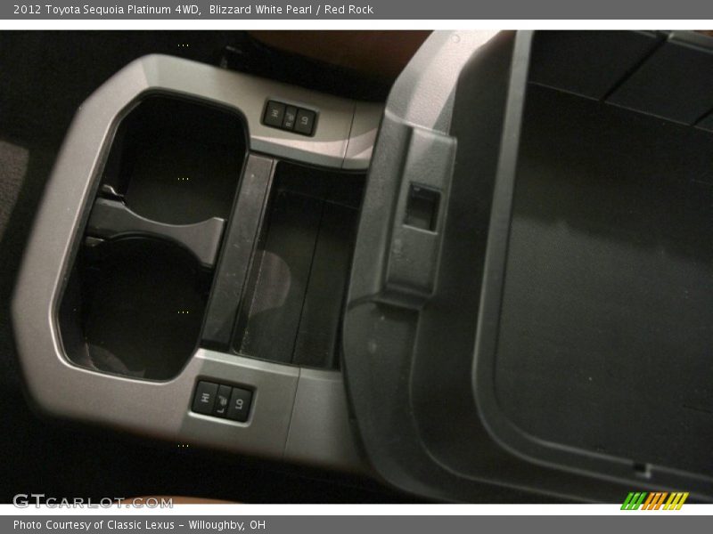 Blizzard White Pearl / Red Rock 2012 Toyota Sequoia Platinum 4WD