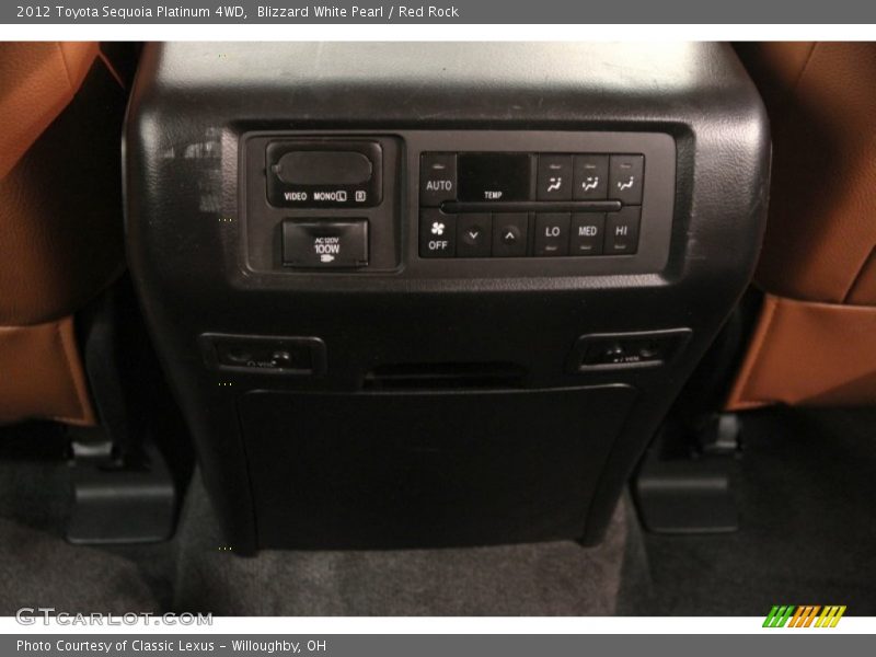 Blizzard White Pearl / Red Rock 2012 Toyota Sequoia Platinum 4WD