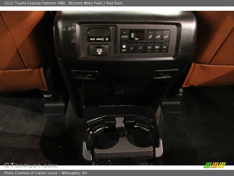 Blizzard White Pearl / Red Rock 2012 Toyota Sequoia Platinum 4WD