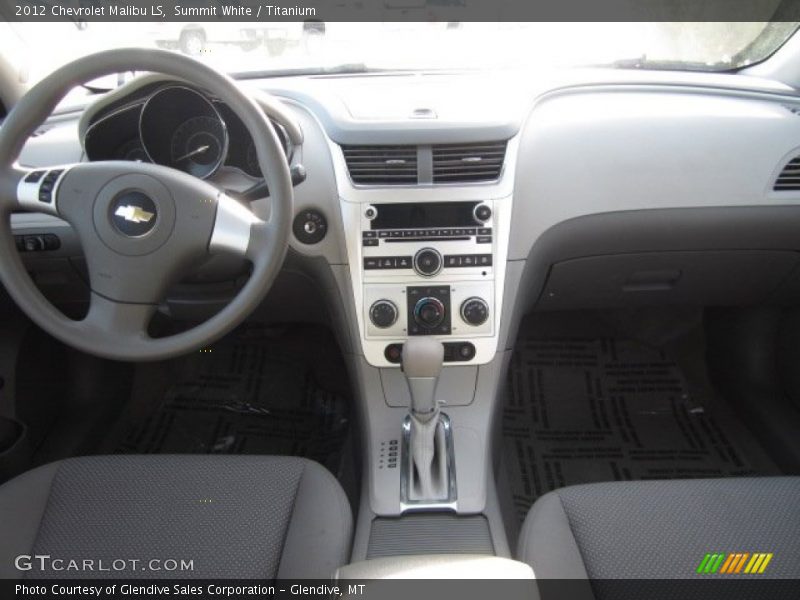 Summit White / Titanium 2012 Chevrolet Malibu LS