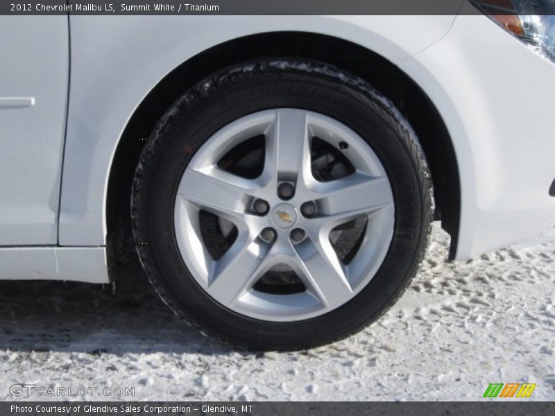 Summit White / Titanium 2012 Chevrolet Malibu LS