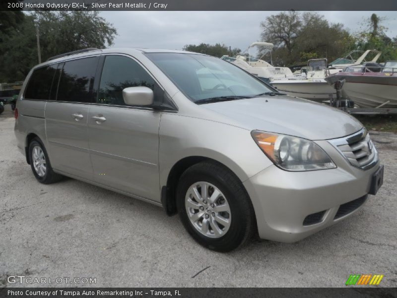 Silver Pearl Metallic / Gray 2008 Honda Odyssey EX-L