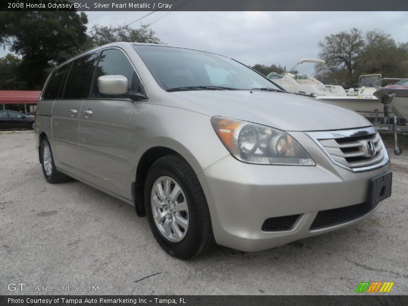 Silver Pearl Metallic / Gray 2008 Honda Odyssey EX-L