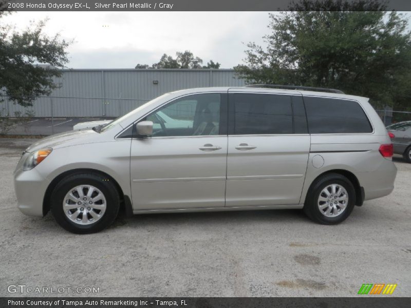 Silver Pearl Metallic / Gray 2008 Honda Odyssey EX-L
