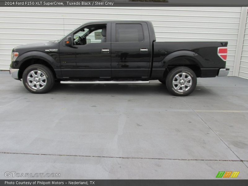 Tuxedo Black / Steel Grey 2014 Ford F150 XLT SuperCrew