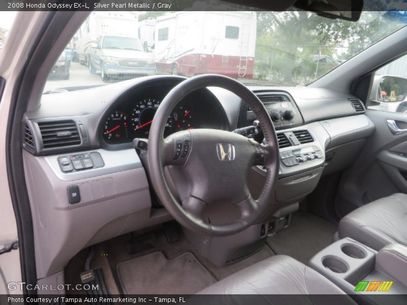 Silver Pearl Metallic / Gray 2008 Honda Odyssey EX-L