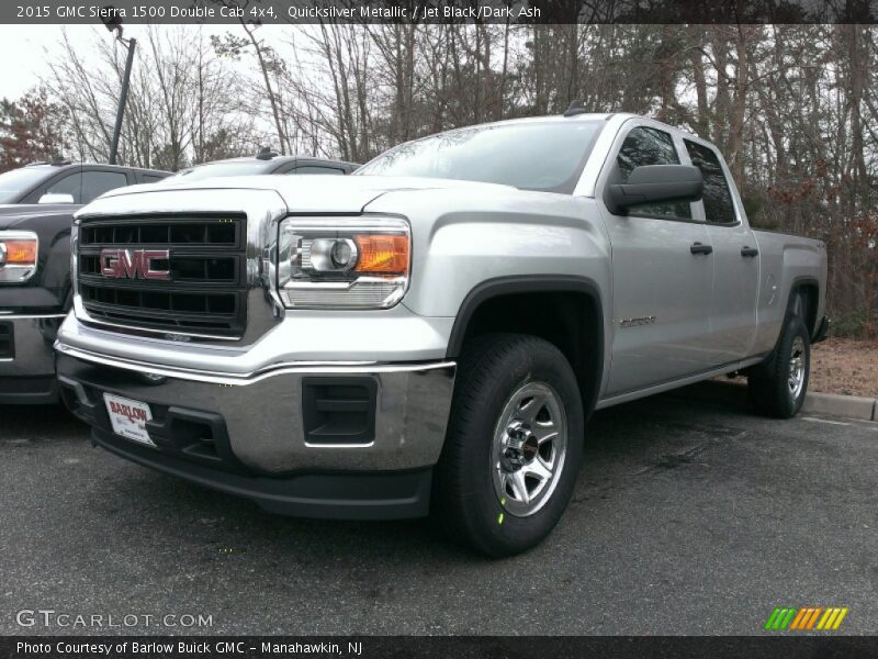 Quicksilver Metallic / Jet Black/Dark Ash 2015 GMC Sierra 1500 Double Cab 4x4