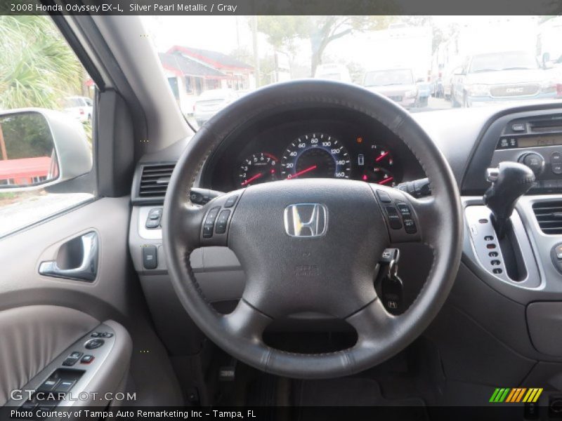 Silver Pearl Metallic / Gray 2008 Honda Odyssey EX-L