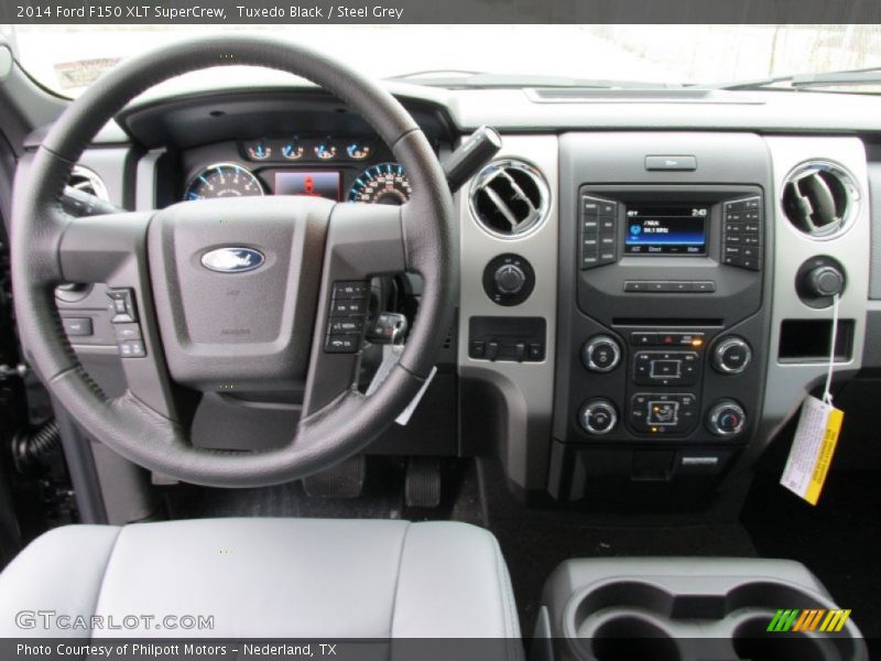 Tuxedo Black / Steel Grey 2014 Ford F150 XLT SuperCrew